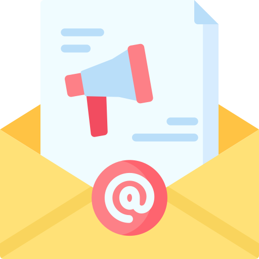 Icon showing email marketing automation and lead nurturing workflows.